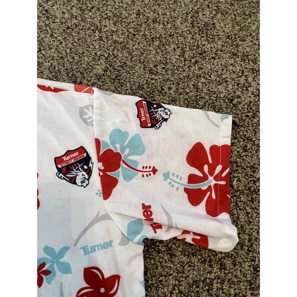 Krazy Klothes Hawaiian White with Red Flower Turner Retrofit Program Mens 3XL - Picture 8 of 10